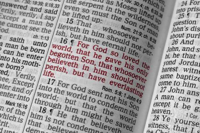 ChristianBytes.com - Open Bible John 3:16